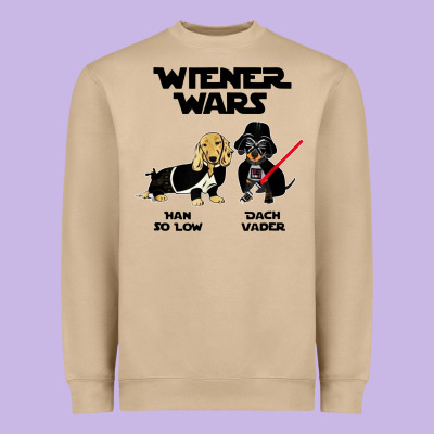 Wiener Wars Funny Dachshund Heavyweight Sweatshirt Designed By Artisfamous