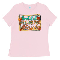 Thankful Grateful Blessed Ladies Tee | Teevron