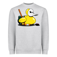 Heather Grey mighty rubber ducky Heavyweight Sweatshirt - artisFamous