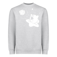 Heather Grey kirby gamer geek snes Heavyweight Sweatshirt - artisFamous