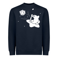 Navy kirby gamer geek snes Heavyweight Sweatshirt - artisFamous