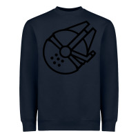 Navy millennium falcon Heavyweight Sweatshirt - artisFamous
