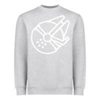 Heather Grey millennium falcon Heavyweight Sweatshirt - artisFamous
