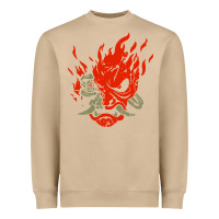 Mushroom punk samurai Heavyweight Sweatshirt - artisFamous