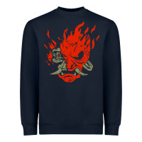 Navy punk samurai Heavyweight Sweatshirt - artisFamous