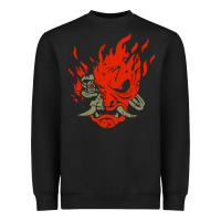 Black punk samurai Heavyweight Sweatshirt - artisFamous