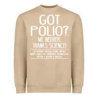 Mushroom got polio me neither thanks science Heavyweight Sweatshirt - artisFamous