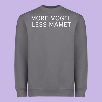 More Vogel Less Mamet Heavyweight Sweatshirt Designed By Artisfamous