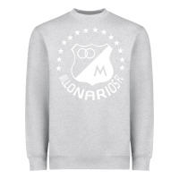 Heather Grey millonarios futbol Heavyweight Sweatshirt - artisFamous