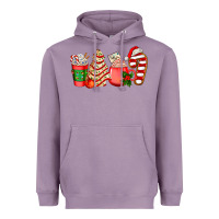 Lavender christmas tree cake and coffee cups ado Heavyweight Hoodie - AdoDesignShop