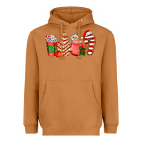 Meerkat christmas tree cake and coffee cups ado Heavyweight Hoodie - AdoDesignShop