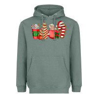 Sage christmas tree cake and coffee cups ado Heavyweight Hoodie - AdoDesignShop