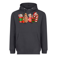 Smoke christmas tree cake and coffee cups ado Heavyweight Hoodie - AdoDesignShop