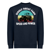 Navy diddly squat farm speed and power Heavyweight Sweatshirt - artisFamous