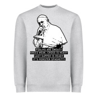 Heather Grey pope mc Heavyweight Sweatshirt - artisFamous
