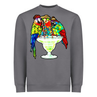 Storm parrots drinking margarita hawaiian Heavyweight Sweatshirt - artisFamous