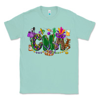 Seafoam cma mardi gras cowgirl Classic Tee - CowGirlArtShop