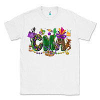 White cma mardi gras cowgirl Classic Tee - CowGirlArtShop