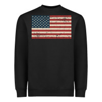 Black american flag Heavyweight Sweatshirt - artisFamous