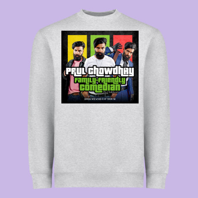 Friendly Comedian Paul Chowdhry Stand Up Heavyweight Sweatshirt Designed By Artisfamous