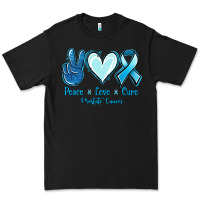 Black Peace Love Cure Prostate Cancer Premium Tee - Jasminsmagicworld