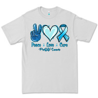 Dove Grey Peace Love Cure Prostate Cancer Premium Tee - Jasminsmagicworld