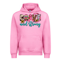 Fuchsia Pink brave and strong Urban Hoodie - JahusDesignShop