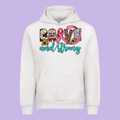 Brave And Strong Urban Hoodie Designed By Jahusdesignshop
