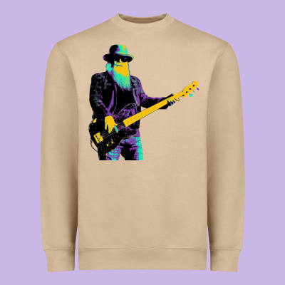 Legends Bassis Dusty Hill Heavyweight Sweatshirt Designed By Artisfamous