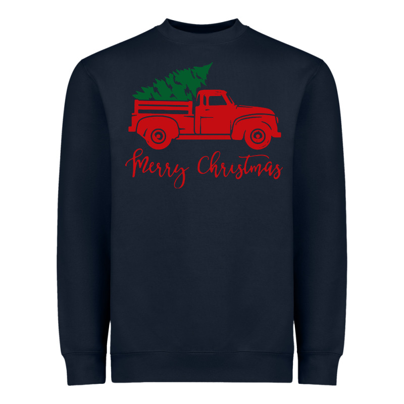Vintage Red Truck With Christmas Heavyweight Sweatshirt by artisFamous | Teevron