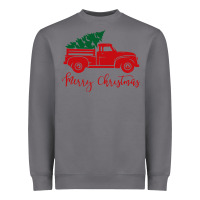 Storm vintage red truck with christmas Heavyweight Sweatshirt - artisFamous