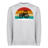 Heather Grey vintage tractor Heavyweight Sweatshirt - artisFamous