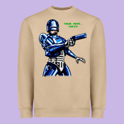 8bit Robocop Heavyweight Sweatshirt Designed By Artisfamous