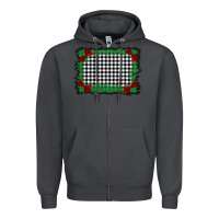 Smoke christmas black and white background Zipper Hoodie - BarkalooDesign