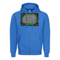 True Royal christmas black and white background Zipper Hoodie - BarkalooDesign