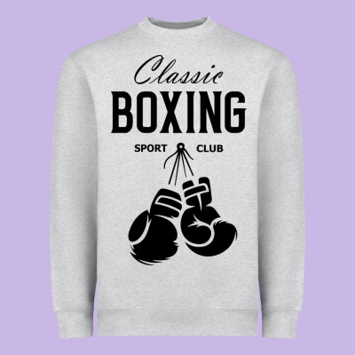 Boxing Gym Classic Heavyweight Sweatshirt Designed By Artisfamous