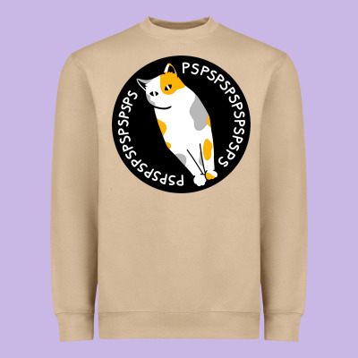 Calico Cat Heavyweight Sweatshirt Designed By Artisfamous