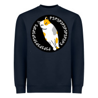 Navy calico cat Heavyweight Sweatshirt - artisFamous