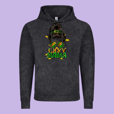 Lucky Mama St. Patricks Day Vintage Hoodie Designed By Fadigitalartstudio