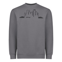 Storm pittsburgh skyline city Heavyweight Sweatshirt - artisFamous