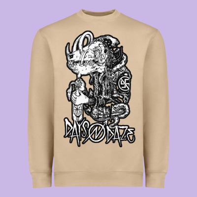 Days N Daze Heavyweight Sweatshirt Designed By Artisfamous