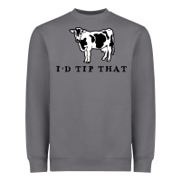 Storm i'd tip that funny cow tipping design Heavyweight Sweatshirt - artisFamous