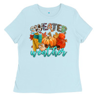 Baby Blue weather Ladies Tee - CowGirlArtShop