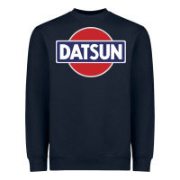 Navy New Japanese Datsun Fanatics Heavyweight Sweatshirt - artisFamous