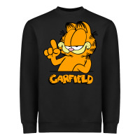 Black Funny Garfild new vector design Heavyweight Sweatshirt - artisFamous