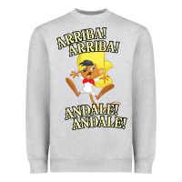 Heather Grey Funny Speedy Arriba arriba New Heavyweight Sweatshirt - artisFamous