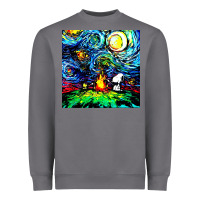 Storm starry night print van gogh parody Heavyweight Sweatshirt - artisFamous