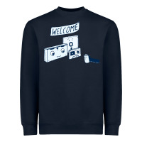 Navy analog retirement Heavyweight Sweatshirt - artisFamous