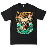 Black Can't be tamed cow Premium Tee - HowdyJamesFarm