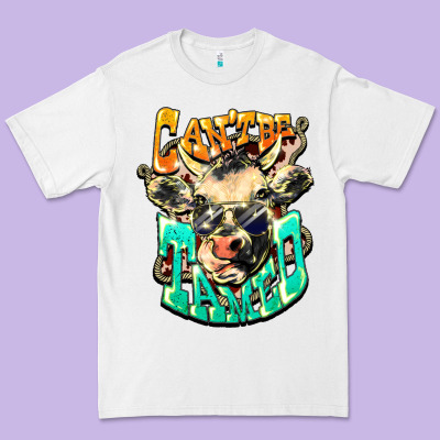 Can't Be Tamed Cow Premium Tee Designed By Howdyjamesfarm